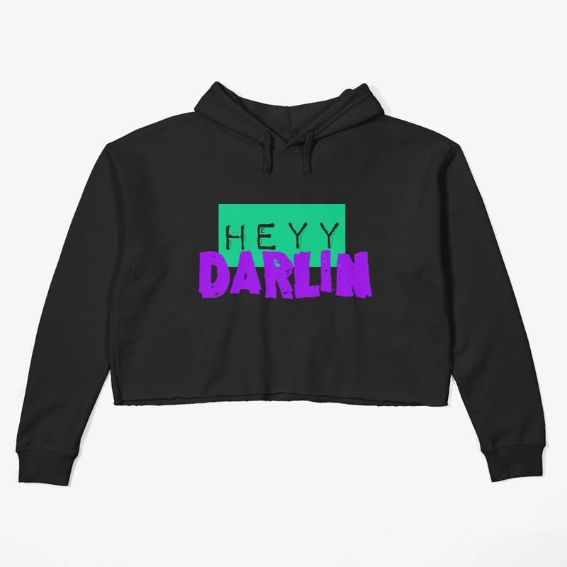 Heyyy Darlin Crop Hoodie